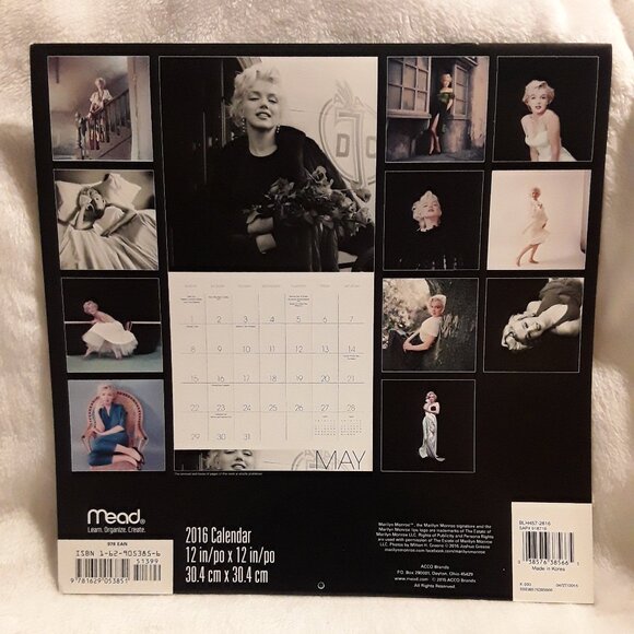 Marilyn Monroe 2016 Collector's Calendar - Picture 2 of 9